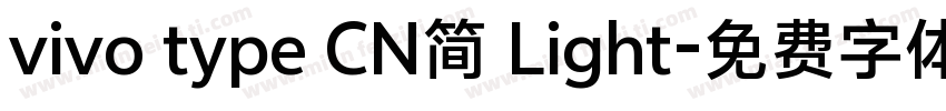vivo type CN简 Light字体转换